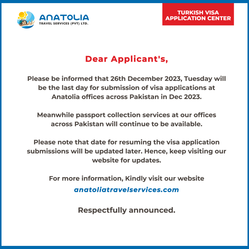 Last Date Of Visa Submission